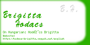 brigitta hodacs business card